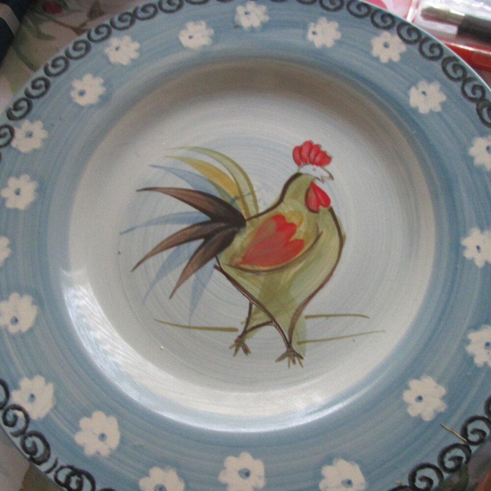 Plate, Chicken, Rooster Decor or Use